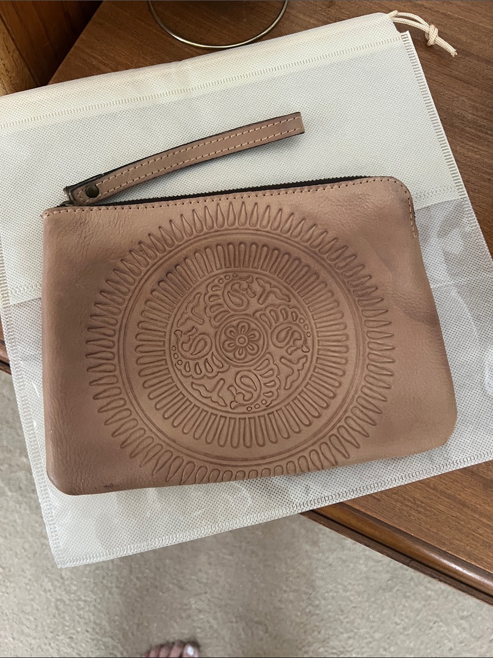 Patricia Nash leather wristlet